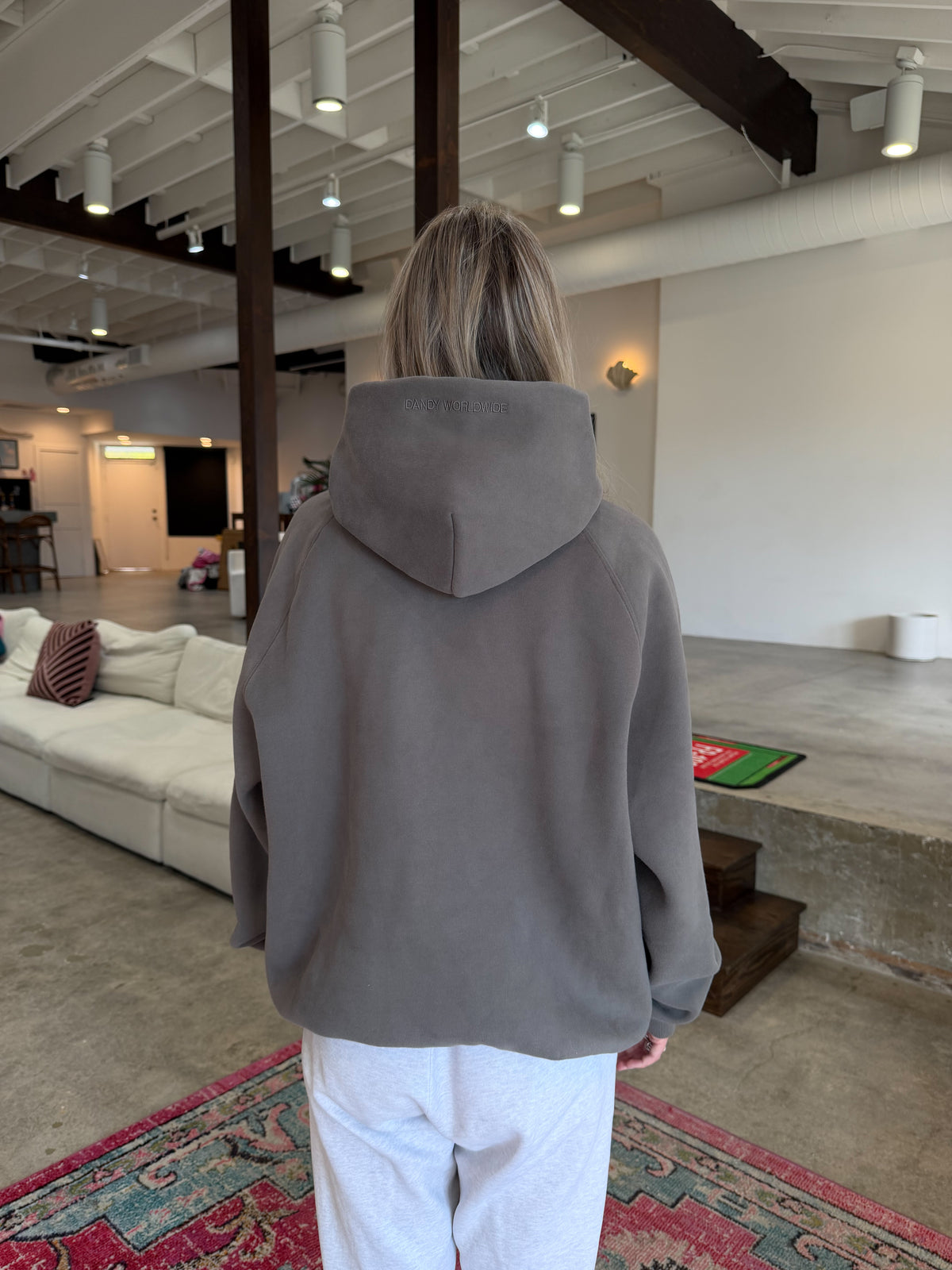 "Basics" Oversized Lux Hoodie in Dark Grey